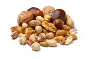 Nuts are rich in BCAAs and leucine